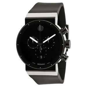 MOVADO Sapphire Synergy Black Dial Chronograph Men's Watch