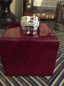 Hand Crafted Ring 18k White Gold And Flawless 1 Karat Diamonds 22 Gram