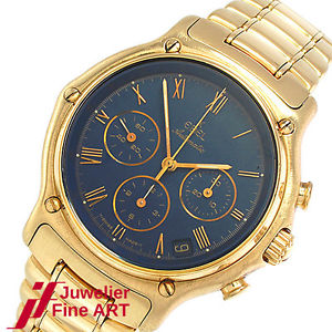 EBEL 1911 Automatik-Chronograph 18K Gelbgold - Ref 8134901 von 1989 - 173g