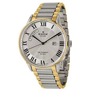 Edox Les Vauberts Day Date Automatic Mens Automatic Watch 83011-357J-AR