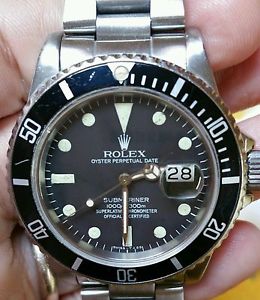 Rolex submariner 16800 transitional transizione 80's vintage tritium  trizio