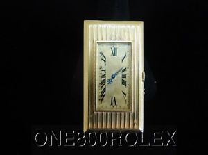 1920'S-30'S ART DECO STYLE WALTHAM MONEY CLIP WATCH 14K YELLOW GOLD