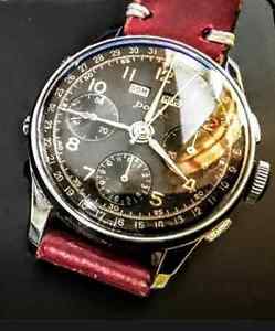VINTAGE WATCH DOXA CHRONODATO ANNI '50   DIAL BLACK