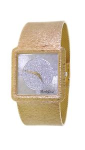 Men's Bueche Griod 18K Yellow Gold Manual Diamond Watch