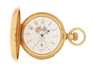 Minute Repeater Ed. Richard, Locle for Benedict Bros NYC 18k PG Hunter PW w/ box