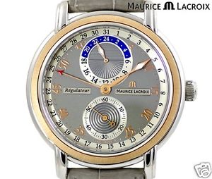 Auth MAURICE LACROIX "Masterpieace" Regulator MP6148 K18PG Automatic, Men's