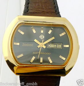 Zodiac Kultuhr seventies Automatic Double Herren Armbanduhr aus den 1970erJahren