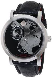 New! Movado Red Label Planisphere Men's Watch 0606566