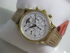 VINTAGE '80 ED. HEUER & CIE ANNIVERSARY TAG HEUER CRONO, FASI LUNARI, N.O.S.
