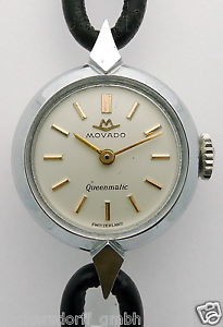 MOVADO QUEENMATIC DAMEN ARMBANDUHR Kaliber 165 - 9906 SELTEN !!!- 1940er-1950er