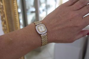 Christian Geneve watch, 14 k gold and diamonds.