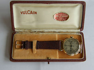 VULCAIN-MANUALE-ORO 18 KT(0,750)-CAL.VALJOUX 22-RUOTA A COLONNE-TUTTO FIRMATO