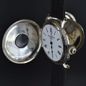 Early Audemars Piguet 40mm grade hunter antique trench WW1 men watch 935 silver
