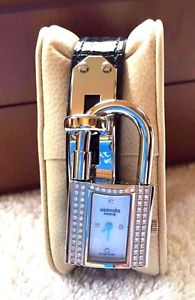 AUTHENTIC HERMES DIAMOND KELLY WATCH -- NEW