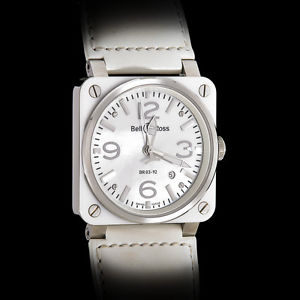 Bell and Ross BR03-92 White Ceramic Bezel MOP Dial Unisex Automatic Steel