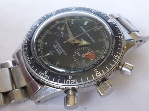 Vintage  NIVADA GRENCHEN CHRONOMASTER AVIATOR Sea diver Valjoux 23 arrow hands