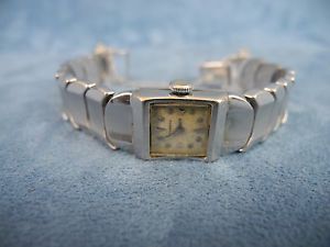 Deco Modern Lucerne 14k White Gold Ladies Watch