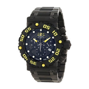 INVICTA HERREN 50MM CHRONOGRAPH EDELSTAHL GEHÄUSE MINERAL GLAS DATUM UHR 10048