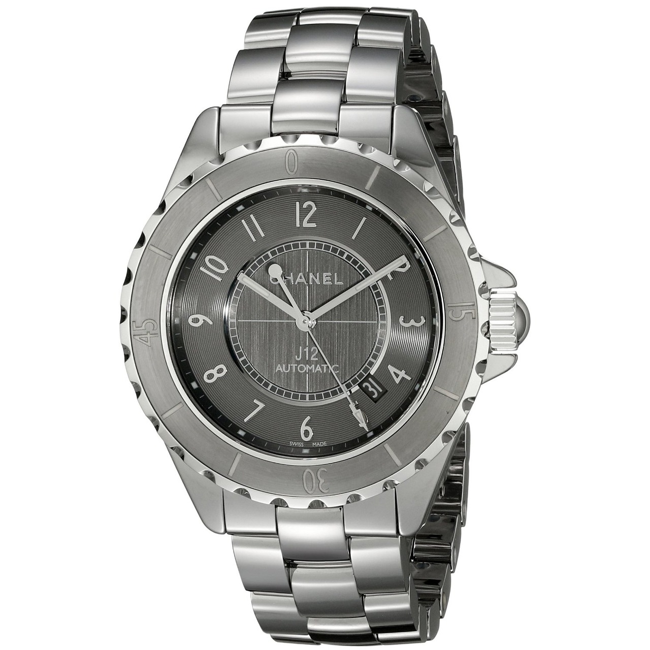 Chanel Womens H2934 Analog Display Automatic Self Wind Grey Watch