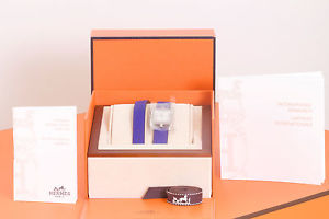 New HERMES CAPE COD PM AC CAD ARGENTE V. LISSE BLEU ELECTIQUE DBT