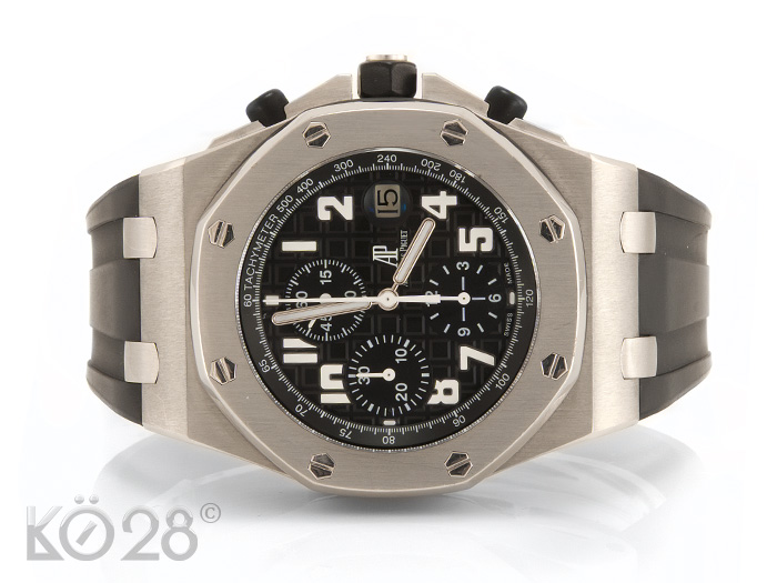 Audemars Piguet Royal Oak BLACK 26020ST.OO.D001IN.01 Full Set 2005 D (10778)