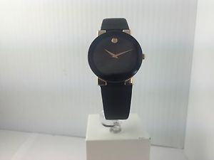 Movado Limited Edition Museum 18K YG Manual Wind Black Leather