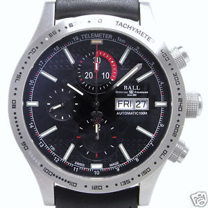 Auth BALL "Stokeman Storm Chaser" Chronograph CM2092C-LJ-BK Automatic, Men's
