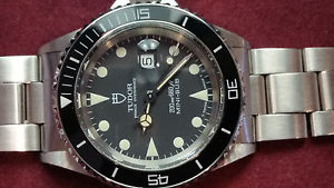 Vintage Tudor Mini Sub 73090 with date,