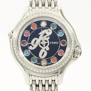 Authentic FENDI 10500L Crazy Karat  12P Quartz  #260-001-488-7154