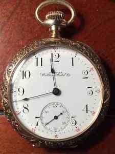 Very Rare 1896 Model '88 Waltham 14K Antique Pocket Watch 15 Jewels