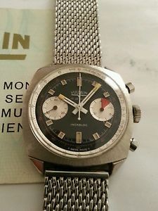 Vulcain cronograph vintage valjoux 23 with paper wonderfull condition rare.