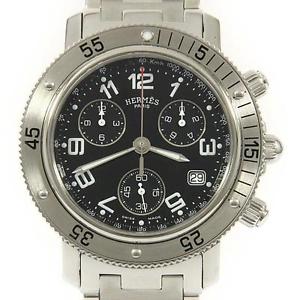 Authentic HERMES CL2.910 Clipper Diver Chronograph Quartz  #260-001-612-7890