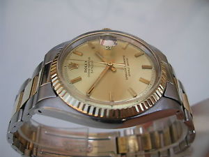 ROLEX DATE 1601 DEL 1972 ACCIAIO & ORO 18 KT AUTOMATICO CON SCATOLA OROLOGIO