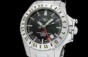 Auth Ball Engineer Hydrocarbon GMT DG1016A SS Auto Men's Watch(S A4251)