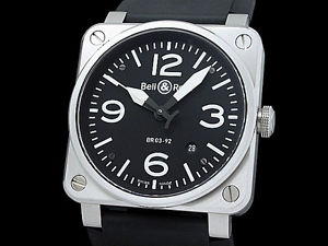 Auth Bell & Ross Aviation BR03-92-S SS Auto Men's Watch(28.1.12)