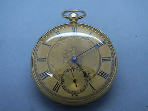 Early Victorian 18ct Gold Cased Pocket Watch by J&T Wilkinson of Leeds 1845
