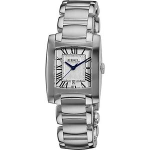 EBEL BRASILIA DAMEN 28MM SILBER ËDELSTAHL ARMBAND & GEHÄUSE UHR 9257M31-61500