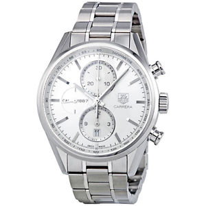 Carrera Automatic Chronograph Silver Dial Stainless Steel Men's Watch