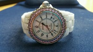 Chanel J12 Pink Sapphire Bezel 38mm Automatic Date Watch