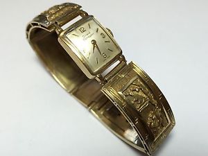 Vintage 18K YELLOW GOLD Girard-Perregaux Ladies Womens Wristwatch Runs & Ticks!