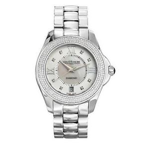 SAINT HONORE COLOSEO DAMEN DIAMANTEN 38MM MINERAL GLAS DATUM UHR 761110 1AY8DN