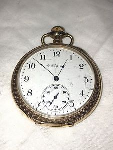 ANTIQUE SOLID GOLD ELGIN GRADE 23 JEWEL SZ16  POCKET WATCH CIRCA 1909 INC APRASL