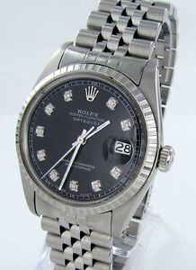 Rolex Datejust Orologio Da Uomo con diamanti Acciaio Ref. 1601