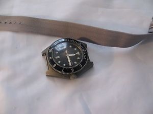 VINTAGE BENRUS MIL-W-50717 TYPE 1 CLASS A 1974 MILITARY  DIVER WRIST WATCH