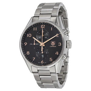 Carrera Automatic Chronograph Black Dial Stainless Steel Men's Watch