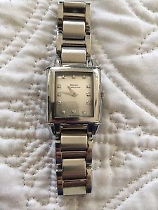Girard Perregaux Vintage Stainless Steel Ladies Watch Diamond Dial - Perfect