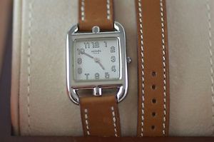 AUTH Hermes CAPE COD PM CC1.210 Double Tour Ladies Watch