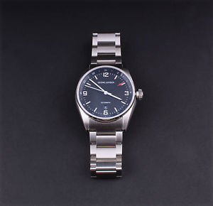 Georg Jensen Men's Delta Classic Watch, GMT # 396, Design: David Chu. NEW!