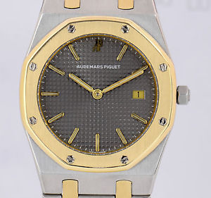 Audemars Piguet Royal Oak Stahl Gold grey Dial 33mm Medium Unisex Klassiker