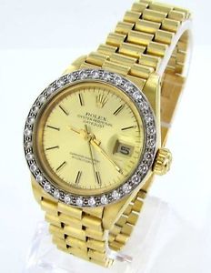Rolex Datejust Damenuhr18kt Oro Rhiannarhianna 6917 Diamanti Brillanti Documenti